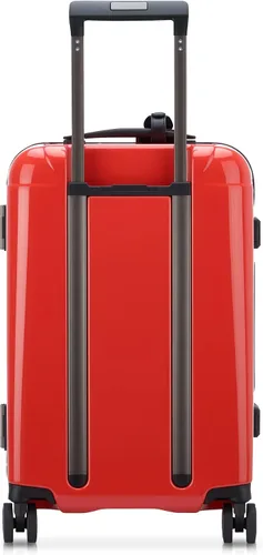 Vista 3 de DELSEY Paris Peugeot Voyages - Maleta rígida con ruedas giratorias, Rojo brillante, Peugeot Equipaje rígido Voyages con ruedas giratorias