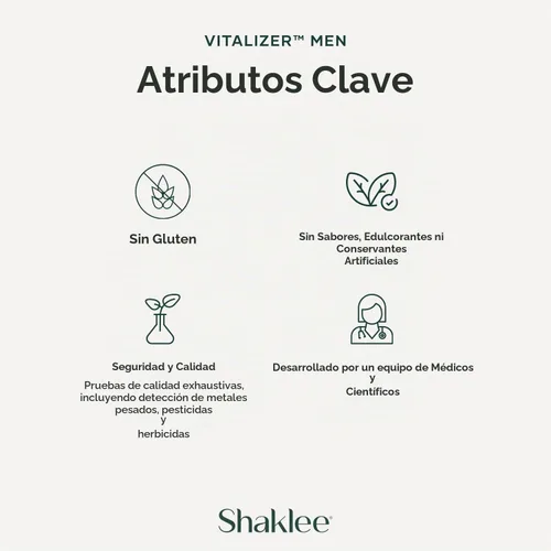 Vista 5 de Shaklee Vitalizer Hombres (30 Días)