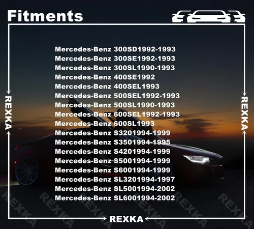 Vista 2 de Rexka Clip de panel de paneles de moldeo lateral 15pcs para Mercedes-Benz Mb W126 C126