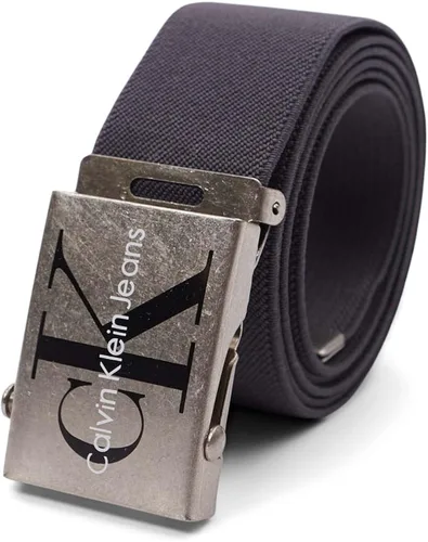 Vista 4 de Calvin Klein de los hombres ajustable Firma algodón belt-white