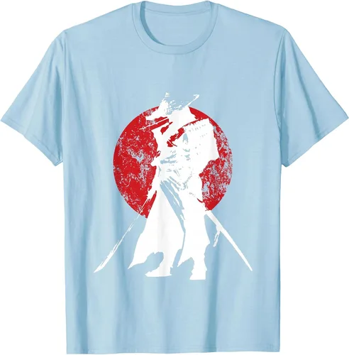 Vista 34 de Vintage Japanese Samurai Retro Bushido Warrior Japan Sword T-Shirt Asphalt Grey