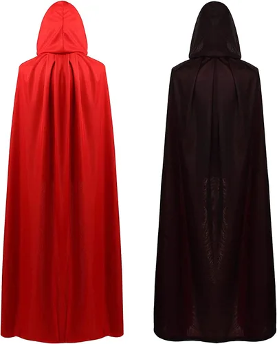 Vista 5 de SZCXTOP Capa de vampiro de Halloween de 59 pulgadas, unisex, para adultos o niños, reversible, para fiestas y disfraces de cosplay