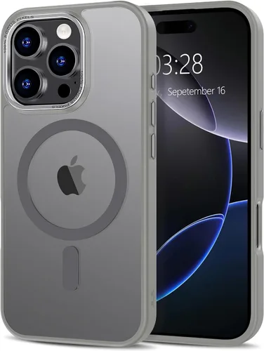 Vista 69 de Anuck - Funda magnética para iPhone 11 compatible con MagSafe, carcasa trasera mate translúcida dura, borde de TPU, delgada, resistente a impactos