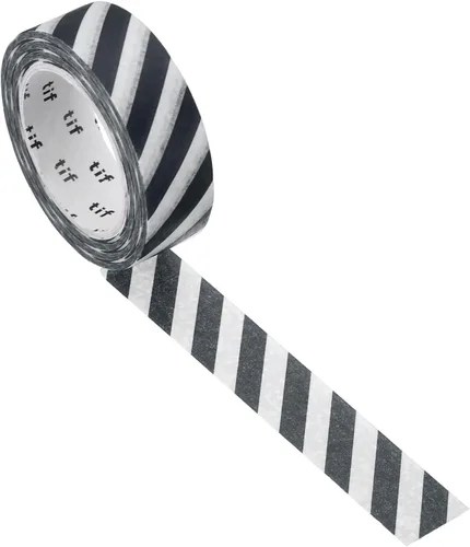 Vista 8 de PATIKIL Cinta holográfica Washi de 0.59 pulgadas x 10.93 yardas, 1 rollo de calcomanías autoadhesivas con patrón de rayas para decoración de Azul