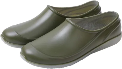 Vista 2 de Zapatos de trabajo antideslizantes para hombres y mujeres, zuecos de chef, ligeros, antideslizantes, resistentes al agua, cómodos zuecos de jardín