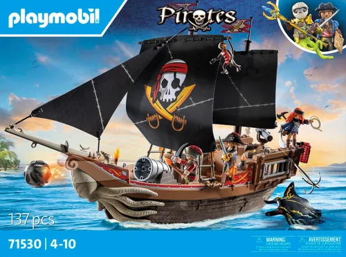 Vista 4 de Playmobil Piratas: Gran Barco Pirata