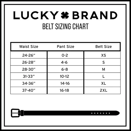 Vista 6 de Lucky Brand Cinturones llamativos de cuero para mujer