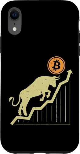 Vista 25 de Bitcoin Bull Graph Bullish BTC Crypto Cryptocurrency Trader Case for iPhone 17