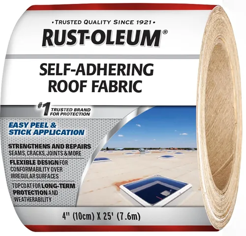 Vista 9 de Rust-Oleum Cinta autoadhesiva para techos de tela, rollo de 4 "x 16