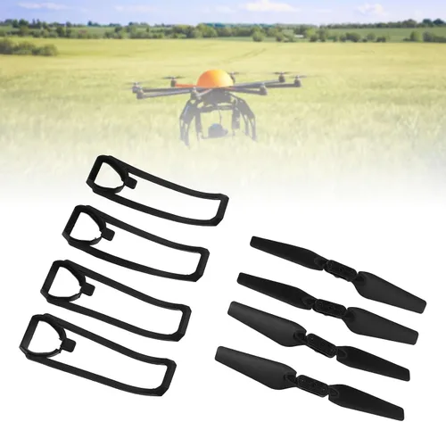 Vista 3 de Pongnas Plegable Quadcopter Piezas de repuesto Drone Hélices Cubiertas protectoras Juego de piezas de repuesto para E88 E99 E100 K3 con cable