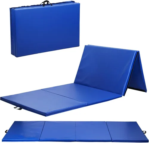 Vista 24 de Gymnastics Tumbling Mat Portable Gymnastics Mat Foldable Tumbling Mat 2ft W 6ft L/4ft W 6ft L/4ft W 8ft L/4ft W 10ft Exercise Mat Yoga Mat with