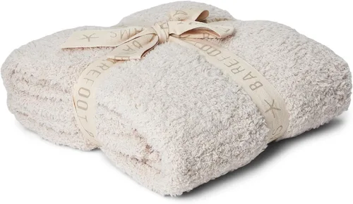 Vista 8 de Barefoot Dreams® CozyChic® Manta para cochecito, Almendra, 30"x40