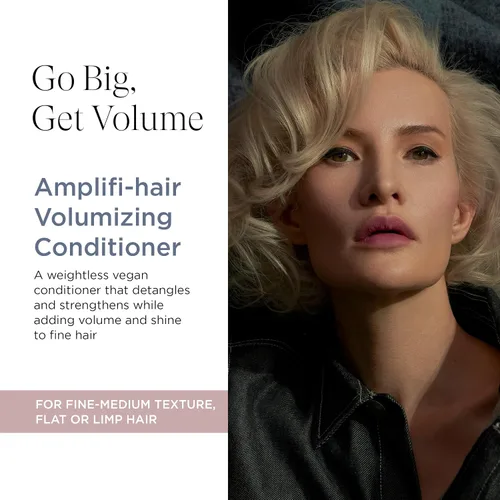 Vista 2 de Intelligent Nutrients Amplifi-hair Acondicionador voluminizador, hidratación y desenredante sin peso para cabello fino, fórmula de acondicionamiento