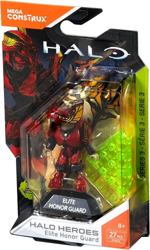 Vista 6 de Mega Construx Halo héroes figura de Elite Honor Guard