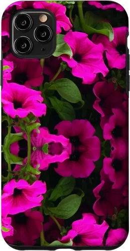 Vista 13 de iPhone 16 Purple Petunia Floral Cool Garden Plant Flower Gardener Gift Case