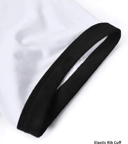 Vista 4 de Zengjo - Camiseta deportiva de manga corta y cuello redondo para hombre