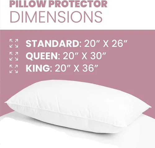 Vista 7 de Paquete de 2, 100 % algodón Percal de 250 hilos con cremallera, fundas de almohada