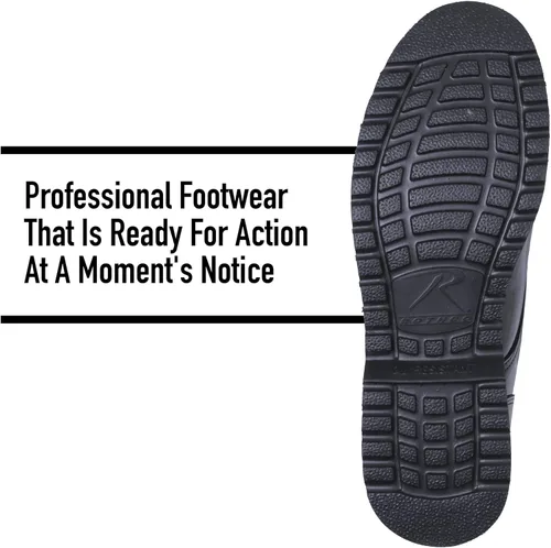 Vista 5 de Rothco Zapato de trabajo de vestir Oxford uniforme Negro