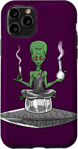 Vista 29 de Alien Smoker Bong Funny ET 420 Weed Space - Funda de regalo para iPhone 17