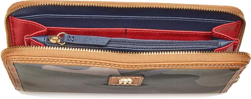 Vista 4 de Tommy Hilfiger Julia - Cartera grande de nailon con cremallera para mujer