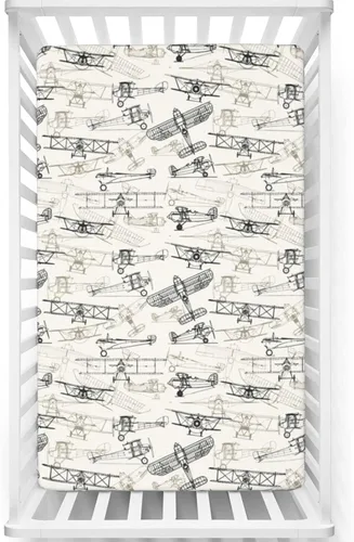 Vista 13 de Sábanas bajeras ajustables para cuna pequeña con temática azteca, sábana portátil para cuna para niño o niña, 24 x 38 pulgadas, color blanco y negro
