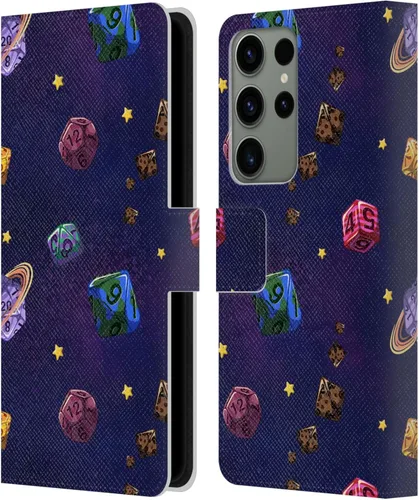 Vista 161 de Head Case Designs Officially Licensed Carla Morrow Colorful Space Dice Patterns Leather Wallet Case Compatible with Samsung Galaxy A07 4G