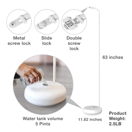 Vista 6 de VTech Soporte de suelo para monitor de bebé compatible con la mayoría de monitores de bebé VTech - Soporte de cámara de bebé, seguridad