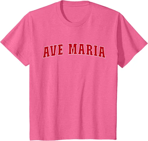 Vista 50 de Ave Maria FL Florida - Camiseta, Negro
