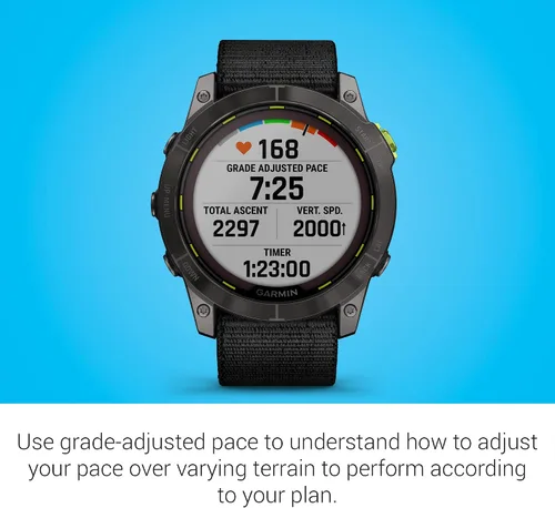 Vista 5 de Garmin Enduro™ 2 – Reloj de ultrarendimiento, batería GPS de larga duración, carga solar, mapas precargados