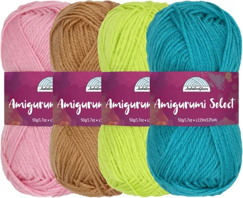 Vista 11 de JubileeYarn Amigurumi Select - Hilo de acrílico para bebé - Surtido de inspiración 83-4 madejas