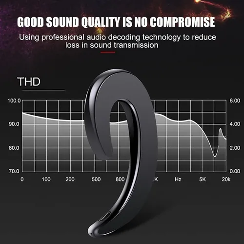 Vista 6 de IKXO Auriculares Bluetooth con gancho para el oído Bluetooth inalámbrico Estuche de carga de auriculares ligeros con cancelación de ruido