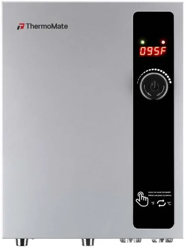 Vista 8 de Calentador de agua sin tanque eléctrico 120V, ThermoMate 3500W pequeño bajo demanda, calentador de agua caliente instantáneo con pantalla
