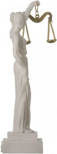 Vista 3 de BEAUTIFUL GREEK STATUES Estatua de la diosa griega Themis, estatua ciega de la justicia, escultura de abogado, regalo