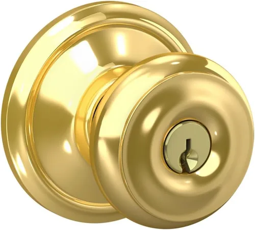 Vista 66 de SCHLAGE F10 GEO 716 Pomo de Puerta Georgiano, Cerradura de Paso para Pasillo y Armario, Bronce Envejecido (Paquete de 4)