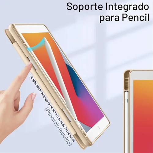Vista 5 de JETech Funda para iPad de 9ª/8ª/7ª generación de 10.2", color beige