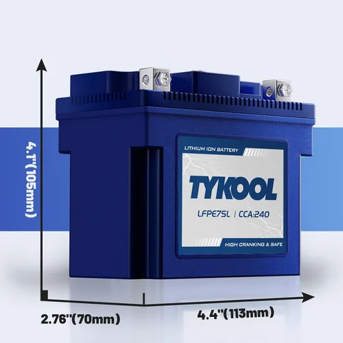 Vista 6 de YTZ7S / YTX7L, 12V 4Ah 240CCA LiFePO4 Batería de motocicleta, batería de deportes motorizados para Honda KTM Yamaha Harely, batería de litio