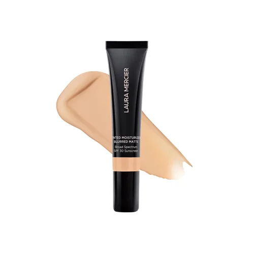 Vista 18 de Laura Mercier Hidratante con Color Mate Difuminado con SPF 30: Control de Brillo y Difuminado de 24+ Horas, Larga Duración, Cobertura Transparente a