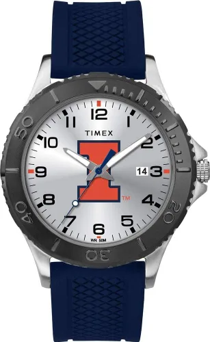 Vista 23 de Timex Tribute Men's Collegiate Gamer 42mm Watch – Georgia Bulldogs with Black Silicone Strap