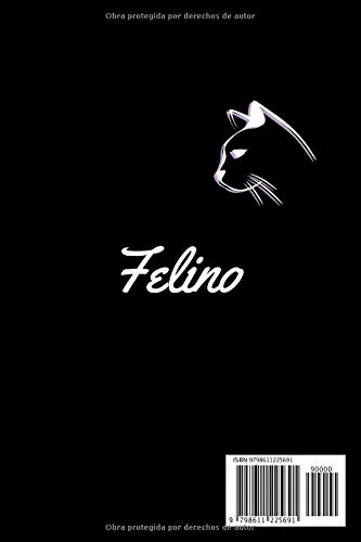 Vista 2 de Felino Este cuaderno es perfecto para todos los amantes de los gatos apasionados de los gatos, gatitos o mascotas en general, este diario le