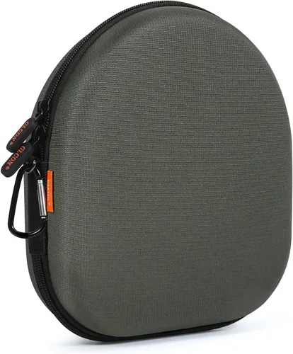 Vista 15 de Hard Shell Headphone Case, Durable Zipper Travel Carrying Pouch Bag Negro