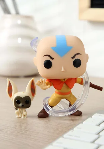 Vista 2 de Funko Pop! Animación: Avatar - Aang con Momo