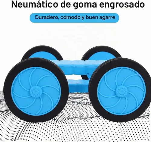 Vista 4 de Bicicleta de pedal de equilibrio para niños, vehículo de entrenamiento aerotabla, scooter de ejercicio de equilibrio de confianza en uno mismo Azul