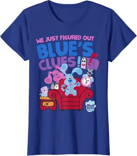 Vista 46 de Blue's Clues & You Group Shot Just Figured Out Blue's Clues Camiseta Negro