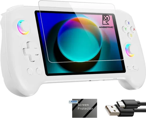 Vista 8 de RG556 Consola de Juegos Portátil Retro Android 13, rg 556 Consola de Juegos Portátil con Pantalla Táctil OLED de 5.48 pulgadas, RG556 Compatible