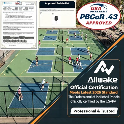 Vista 7 de Pickleball Paddles, 3k Raw Carbon Fiber, USA Pickleball Approved