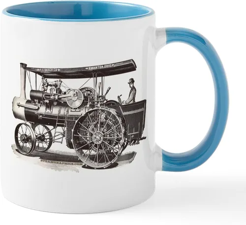 Vista 11 de CafePress Baker Steam Tractor Mug Taza de café de cerámica de 11 oz (11.0 fl oz)