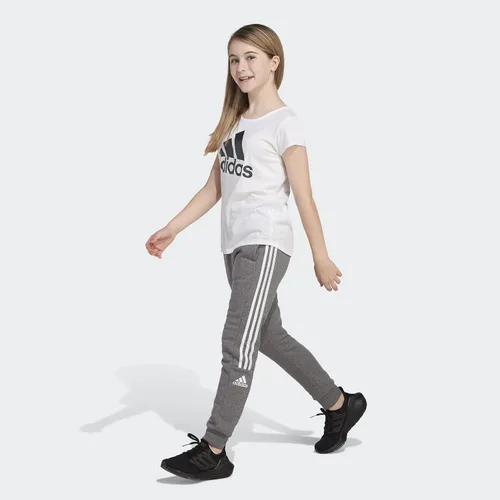 Vista 6 de adidas Joggers de vellón de algodón para niñas, Carbón Gris