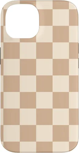 Vista 4 de Light Beige Classic Checkered Big Checkerboard Case for iPhone 17
