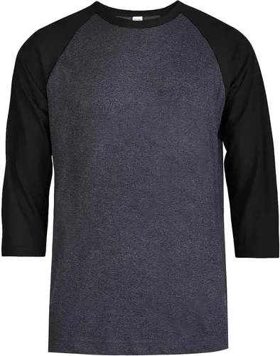 Vista 3 de TOP PRO Camiseta de béisbol casual con manga raglán 3/4 para hombre