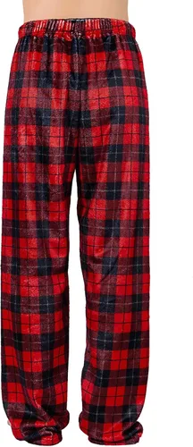 Vista 3 de American Trends Pantalones de pijama de felpa para mujer, pantalones de pijama suaves y mullidos para mujer, cómodos pantalones de pijama de forro